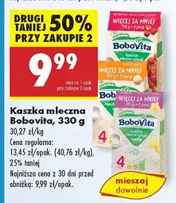 Biedronka Kaszka mleczna BoboVita oferta