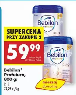 Biedronka Mleko modyfikowane Bebilon Profutura oferta