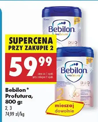 Biedronka Mleko modyfikowane Bebilon Profutura oferta