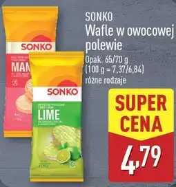 ALDI Wafle w owocowej polewie oferta