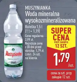 ALDI Woda mineralna wysokozmineralizowana oferta