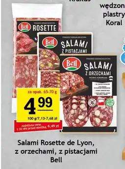 Gram Market Salami Rosette de Lyon, z orzechami, z pistacjami Bell oferta