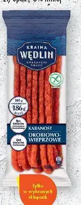 Biedronka Kabanosy Kraina Wędlin drobiowo-wieprzowe oferta