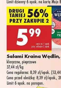 Biedronka Salami Kraina Wędlin pieprzowe oferta