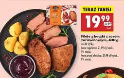 Biedronka Filety z kaczki z sosem żurawinowym Kraina Mięs oferta