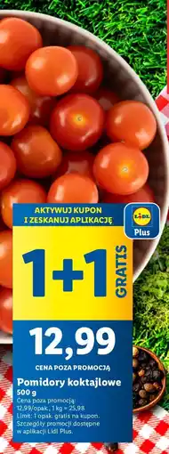 Lidl Pomidory koktajlowe 1 opak. Lidl oferta