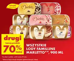 Biedronka Lody familijne Marletto 900ml oferta