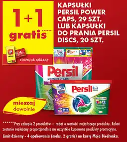 Biedronka Kapsułki Persil Power Caps lub Discs oferta