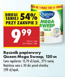 Biedronka Ręcznik papierowy Queen Mega Sweep 120m oferta