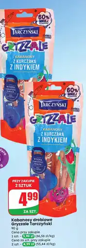 Dino Kabanosy drobiowe Gryzzale z indykiem Tarczyński oferta