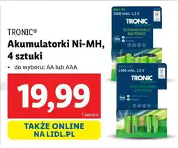 Lidl TRONIC Akumulatorki Ni-MH, 4 sztuki oferta