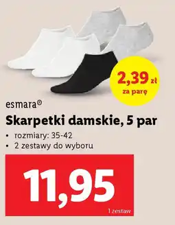 Lidl Esmara skarpetki damskie oferta