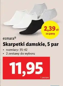 Lidl Skarpetki damskie, 5 par oferta
