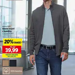 Lidl Esmara men sweter męski z bawełny oferta