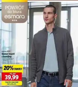 Lidl Sweter meski z bawelny oferta