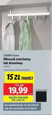 Lidl LIVARNO home Wieszak naścienny lub drzwiowy oferta