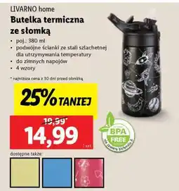 Lidl Butelka termiczna ze słomką oferta