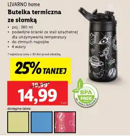 Lidl LIVARNO home Butelka termiczna ze słomką oferta
