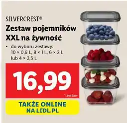 Lidl SILVERCREST Zestaw pojemników XXL na żywność oferta