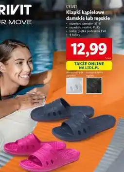 Lidl Klapki kąpielowe damskie lub męskie oferta