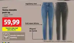 Lidl Jeansy damskie push-up oferta