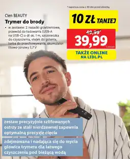 Lidl Cien BEAUTY Trymer do brody oferta