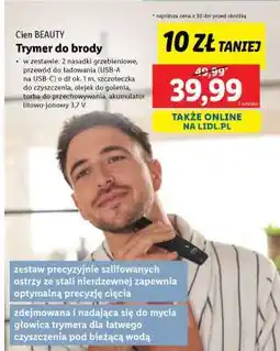 Lidl Cien BEAUTY Trymer do brody oferta