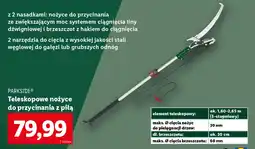 Lidl PARKSIDE Teleskopowe nożyce do przycinania z piłą oferta