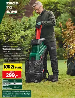 Lidl PARKSIDE Rozdrabniacz nożowy oferta