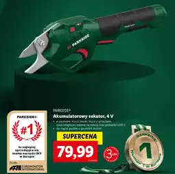 Lidl PARKSIDE Akumulatorowy sekator, 4 V oferta