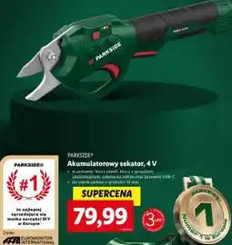 Lidl PARKSIDE Akumulatorowy sekator, 4 V oferta
