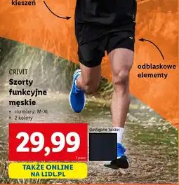 Lidl CRIVIT Szorty funkcyjne męskie oferta