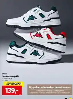 Lidl KAPPA Sneakersy męskie oferta