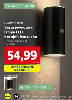 Lidl LIVARNO home Bezprzewodowa lampa LED z czujnikiem ruchu oferta