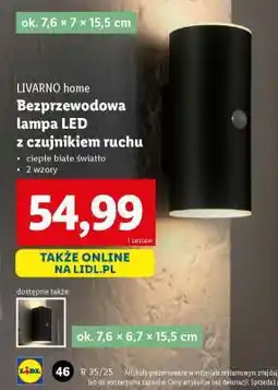 Lidl LIVARNO home Bezprzewodowa lampa LED z czujnikiem ruchu oferta
