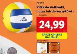 Lidl CRIVIT Piłka do siatkówki, nożna lub do koszykówki oferta