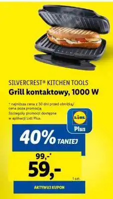 Lidl SILVERCREST KITCHEN TOOLS Grill kontaktowy, 1000 W oferta