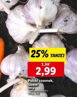 Lidl Polski czosnek, luzem oferta