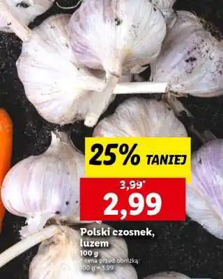 Lidl Polski czosnek, luzem oferta