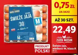 Lidl Świeże jaja, wielkość M, klasa A oferta