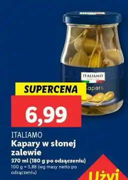 Lidl ITALIAMO Kapary w słonej zalewie oferta
