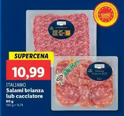 Lidl ITALIAMO Salami brianza lub cacciatore oferta