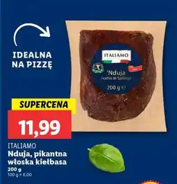 Lidl ITALIAMO Nduja, pikantna włoska kiełbasa oferta
