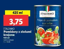 Lidl ITALIAMO Pomidory z ziołami krojone oferta