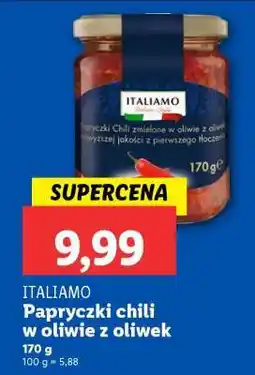 Lidl ITALIAMO Papryczki chili w oliwie z oliwek oferta