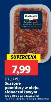 Lidl ITALIAMO Suszone pomidory w oleju słonecznikowym oferta