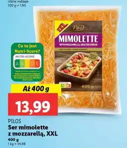 Lidl Pilos Ser mimolette z mozzarellą, XXL oferta