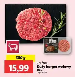 Lidl RZEŹNIK Duży burger wołowy oferta