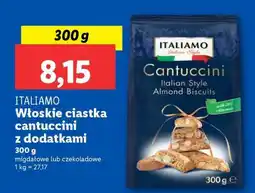 Lidl ITALIAMO Włoskie ciastka cantuccini z dodatkami oferta
