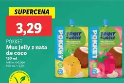 Lidl POKKET Mus jelly z nata de coco oferta